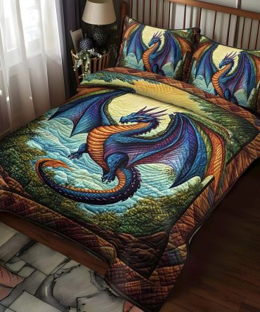 Twilight Blaze 3-Piece Quilted Bedding Set