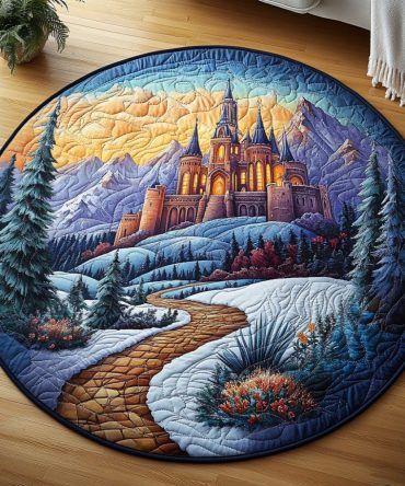 Twilight Haven Quilted Round Mat