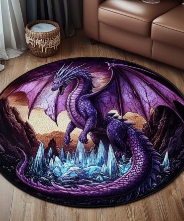 Twilight Majesty Quilted Round Mat