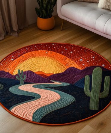 Twilight Trail Quilted Round Mat