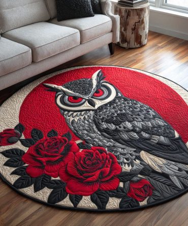 Twilight Watcher Quilted Round Mat