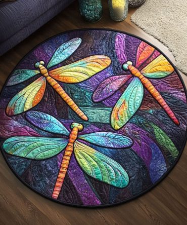 Twilight Wings Quilted Round Mat