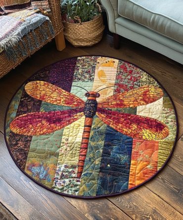 Twilight Wings Quilted Round Mat