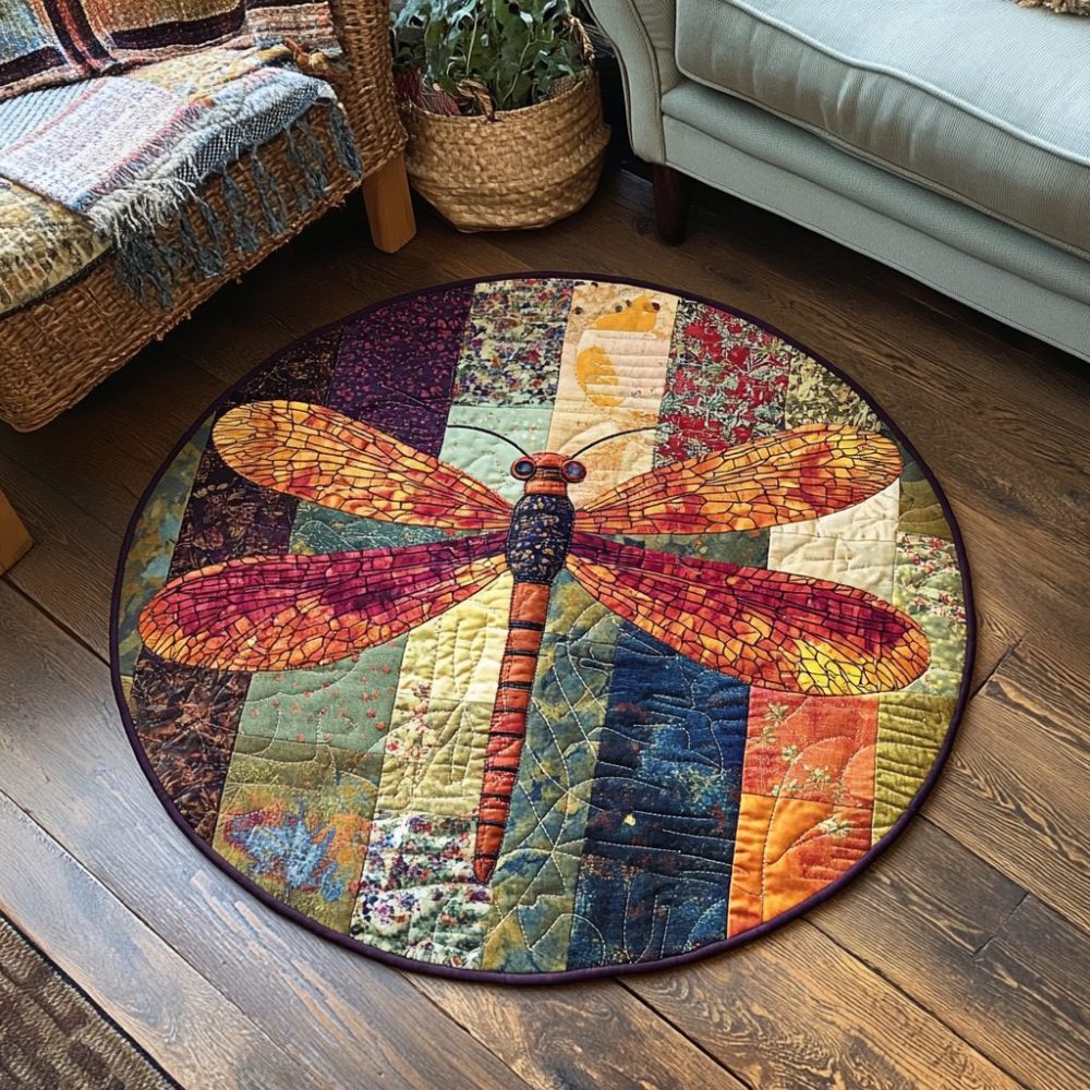 Twilight Wings Quilted Round Mat