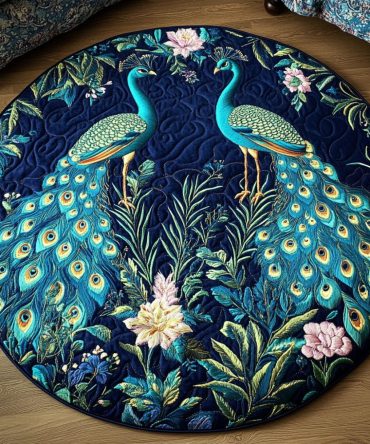 Twin Beauty Quilted Round Mat