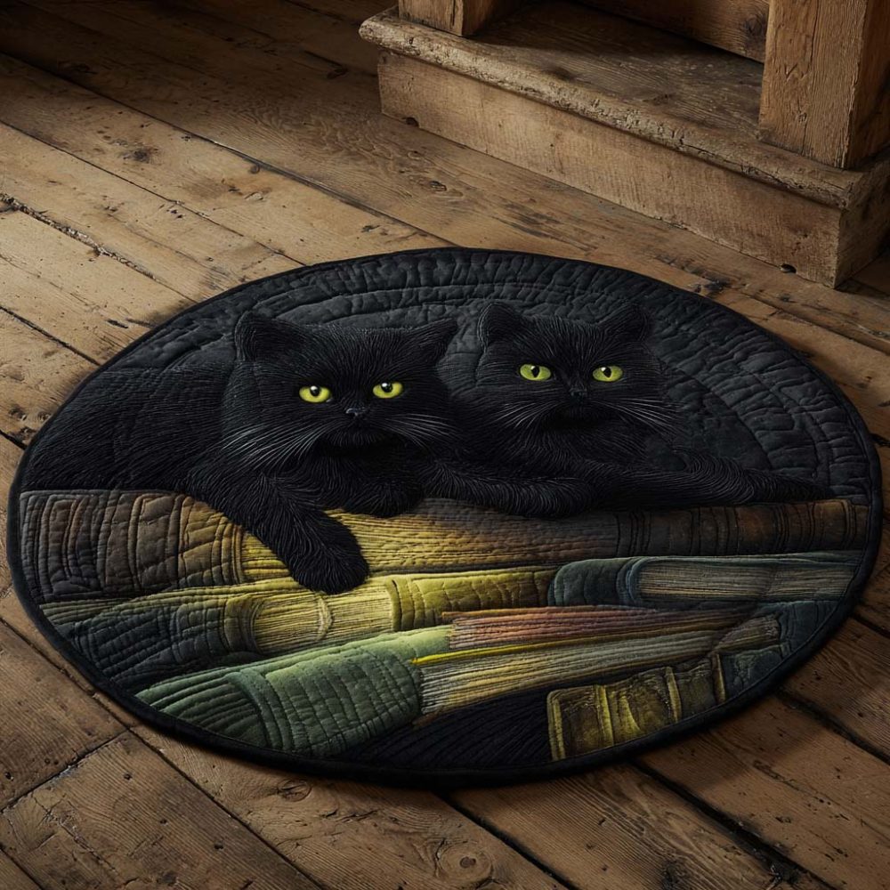 Twin Shadows Quilted Round Mat