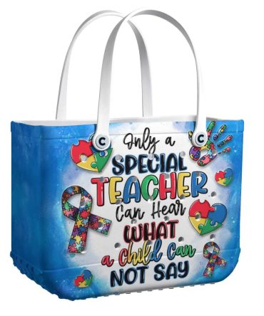 Special Teacher Gift Tote Bag - Heartfelt Puzzle Design For Educators - Perfect Teacher Appreciation