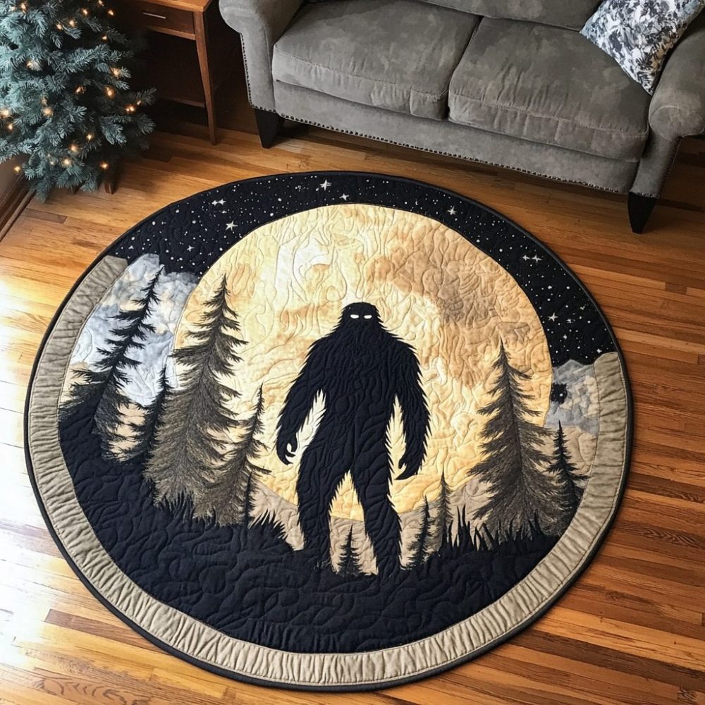 Untamed Beast Quilted Round Mat