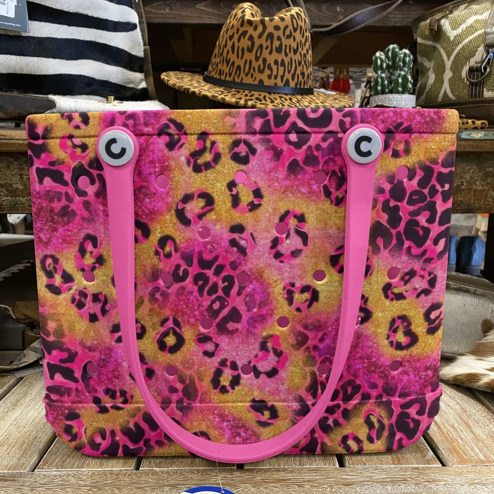 Vibrant Pink Leopard Print Tote Bag - Stylish, Durable, Perfect For Everyday Use - Image 6