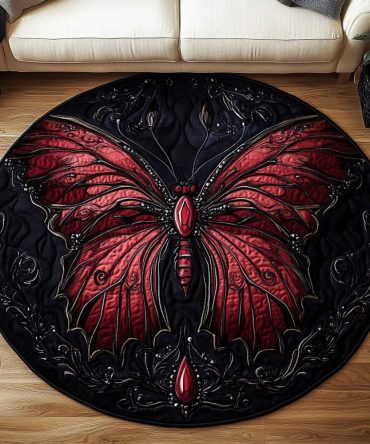 Velvet Monarch Quilted Round Mat