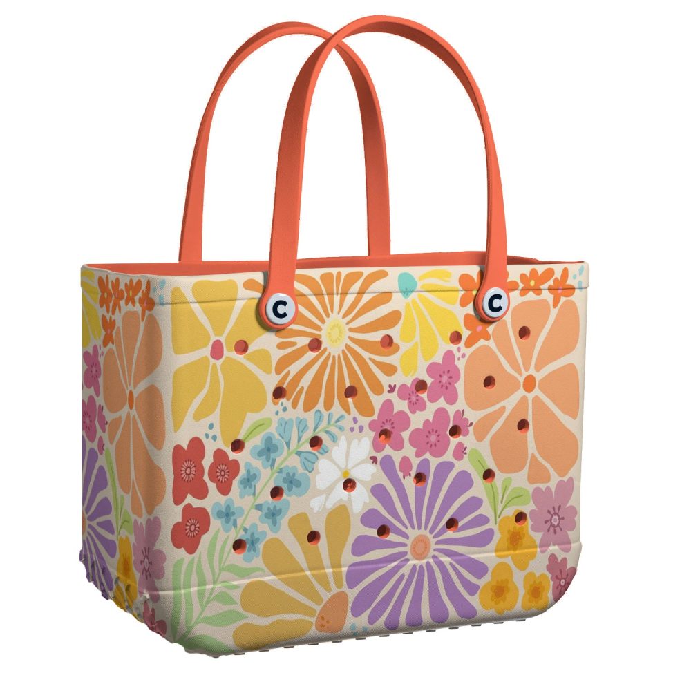Vibrant Floral Tote Bag - Durable, Stylish & Spacious For Everyday Use