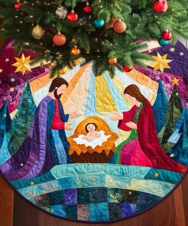 Vibrant Bethlehem Quilted Round Mat