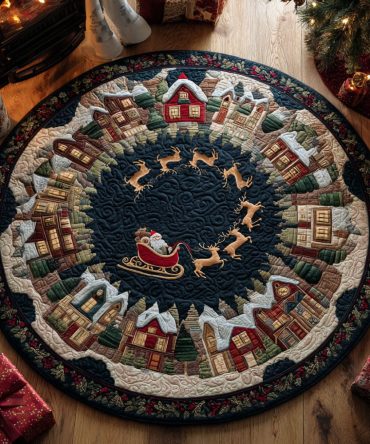 Village Ring Of Joy Quilted Round Mat