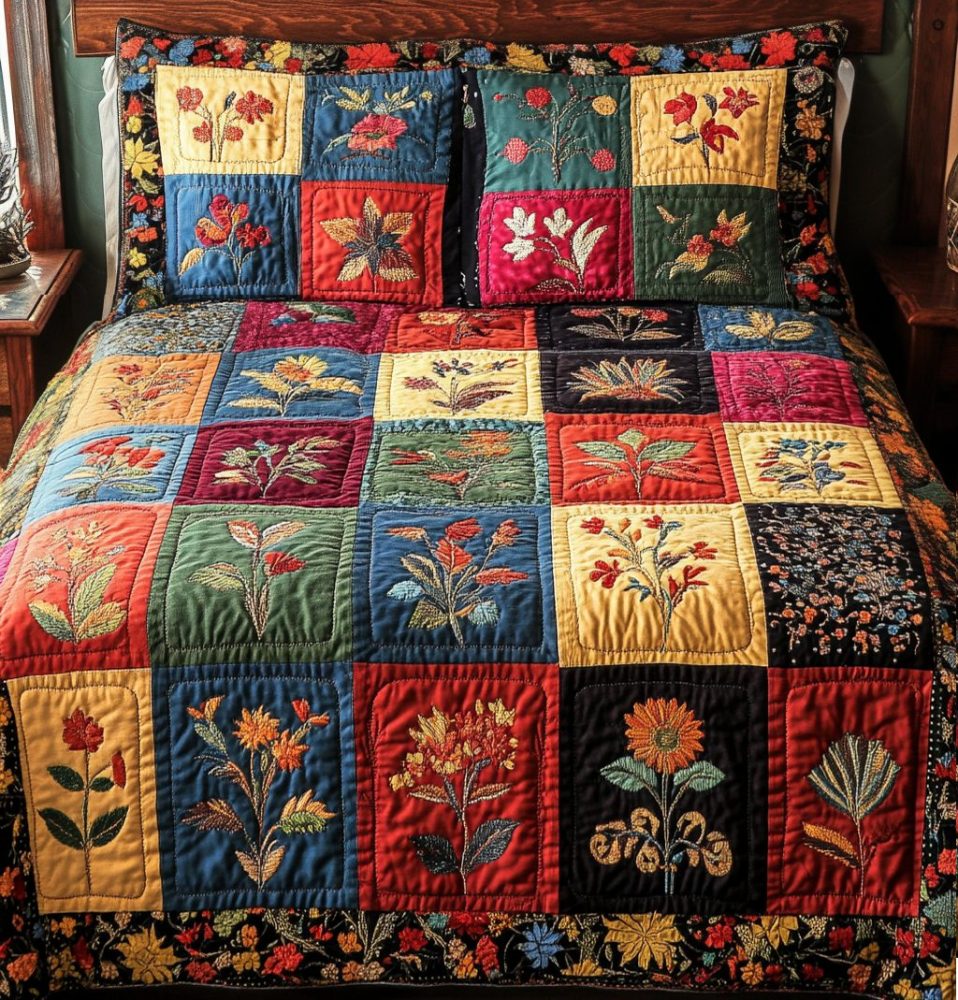 Vintage Charm 3-Piece Quilted Bedding Set