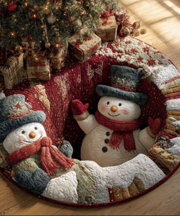 Warm Frostway Quilted Round Mat