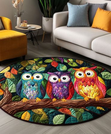 Watchful Souls Quilted Round Mat