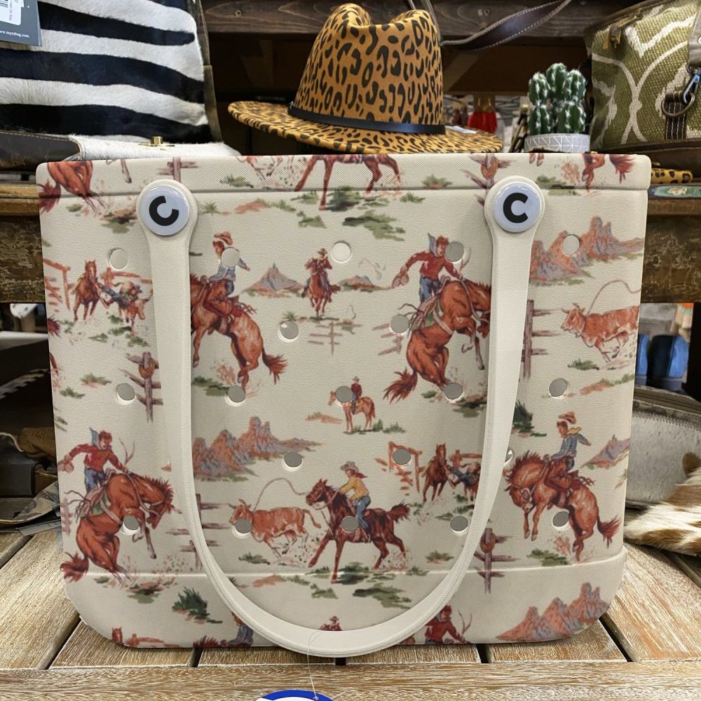 Western Rodeo-Themed Tote Bag - Stylish, Durable, And Spacious - Perfect For Everyday Use - Image 6