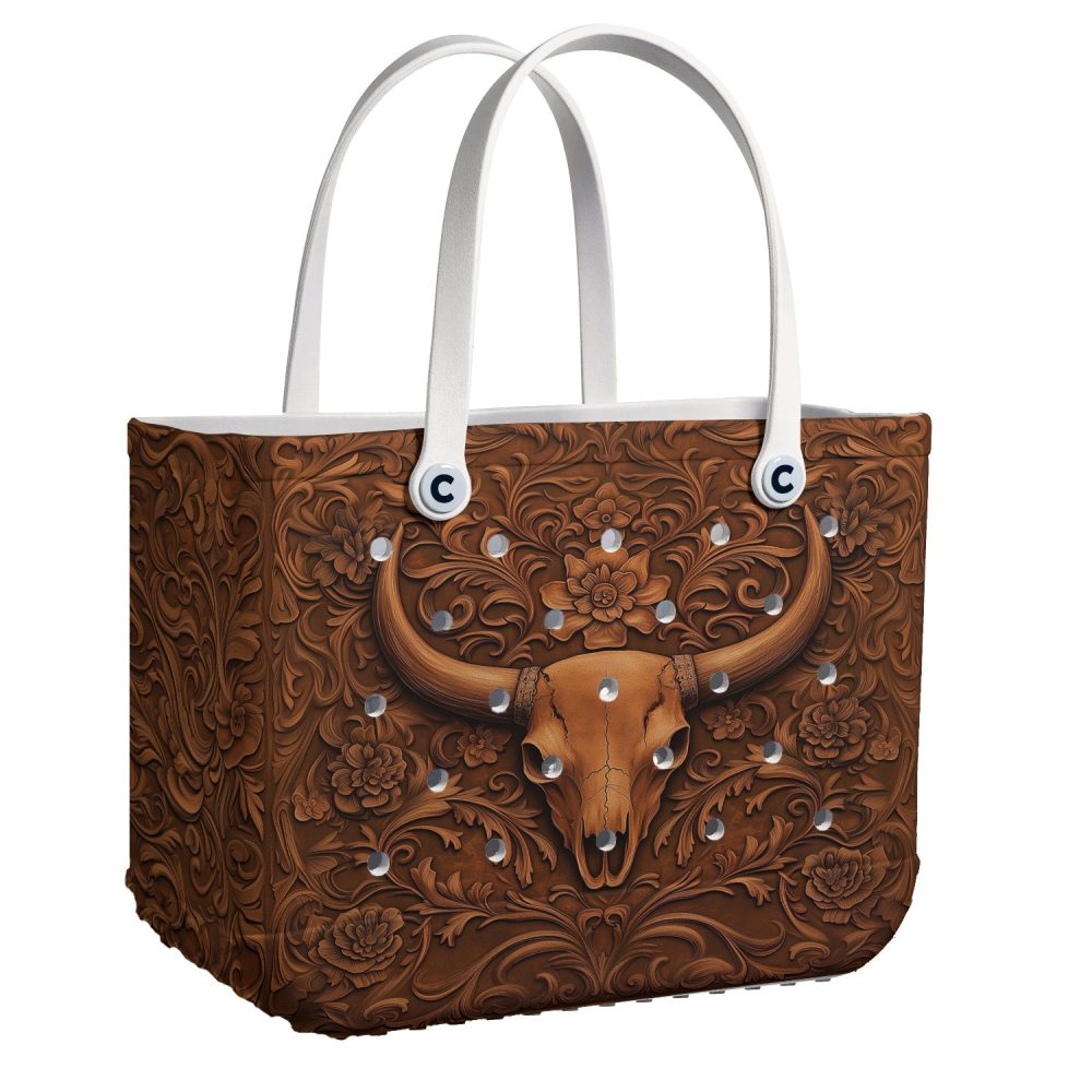 Bucket Tote Bag, Limited Edition Bogg Bag, Beach Bag Western Wild