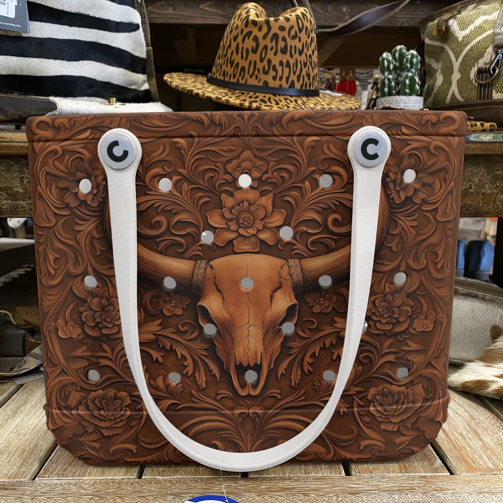 Bucket Tote Bag, Limited Edition Bogg Bag, Beach Bag Western Wild - Image 6
