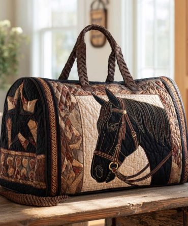 Western Star Horse Quilted Duffle Bag