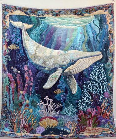 Whale Dreams Quilted Blanket