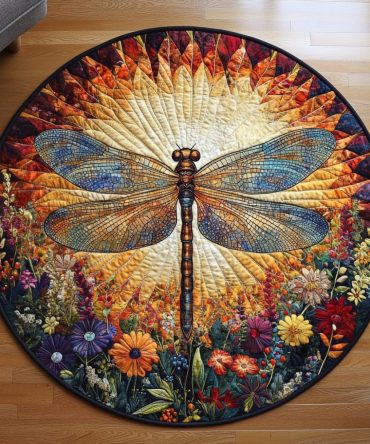 Whimsical Wings Quilted Round Mat