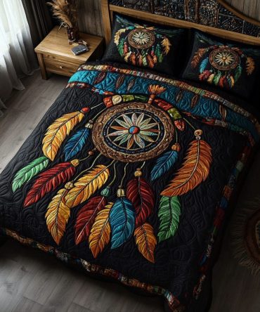 Whispering Dreams 3-Piece Quilted Bedding Set