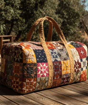 Whispering Garden Quilted Duffle Bag