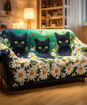 Whispering Moon Quilted Sofa Cover