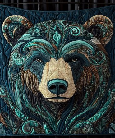 Whispering Woods Bear Quilted Blanket