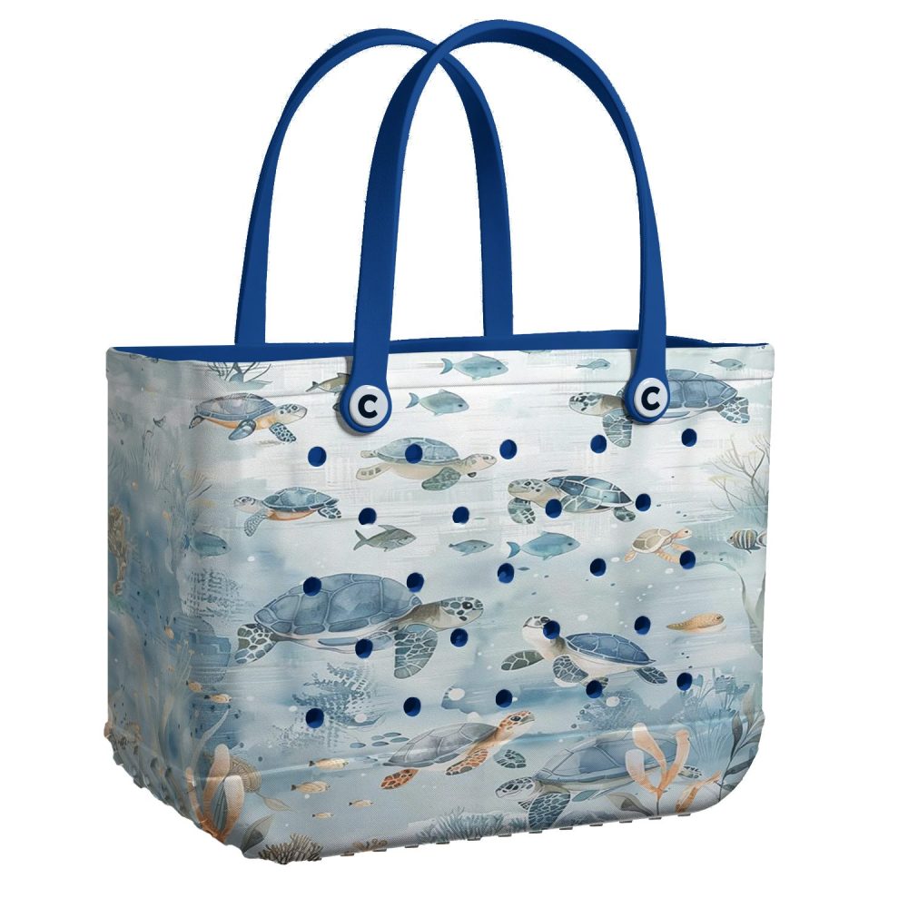 Bucket Tote Bag, Limited Edition Bogg Bag, Beach Bag Undersea Journey