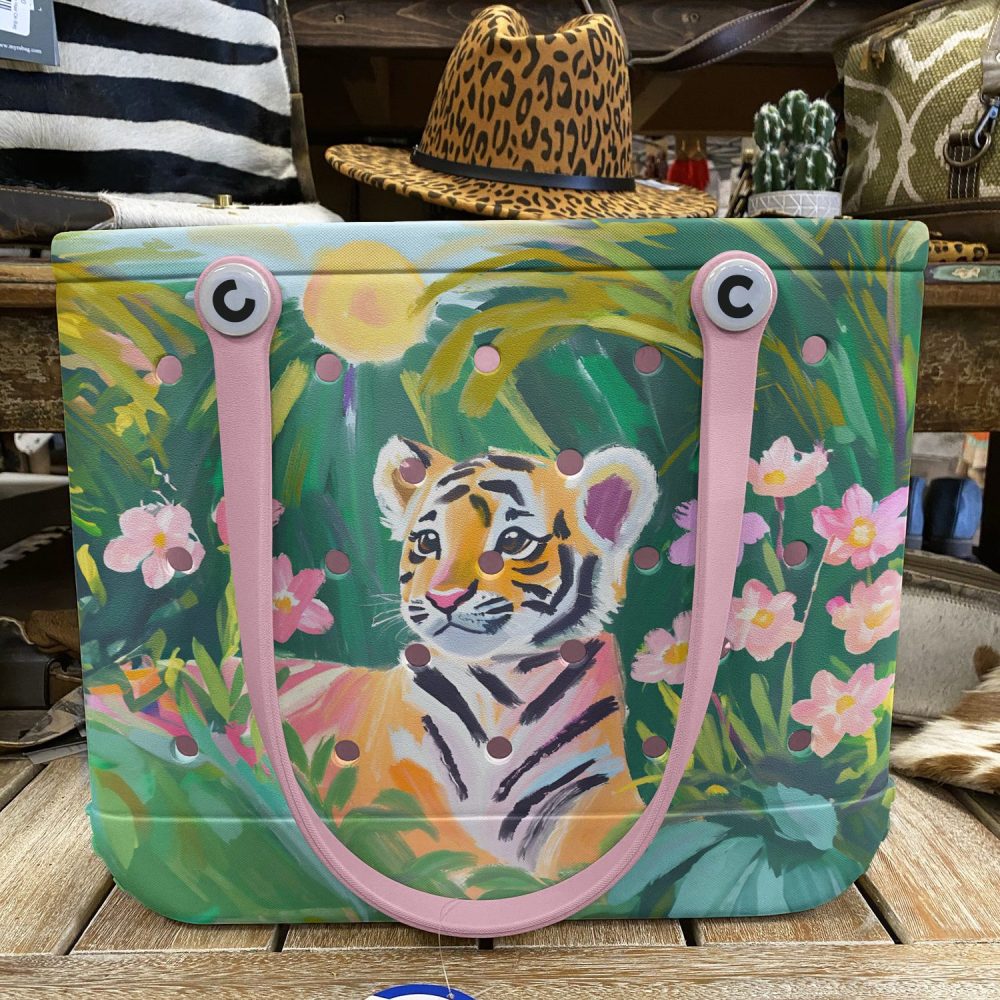 Tropical Tiger Tote Bag - Vibrant Jungle Design, Eco-Friendly & Spacious Handbag - Image 2