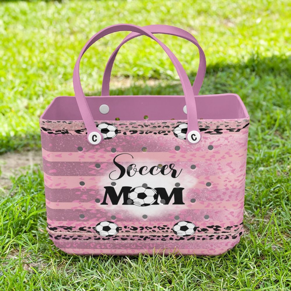 Stylish Pink Soccer Mom Tote Bag – Perfect For Game Days & Everyday Use! - Image 2