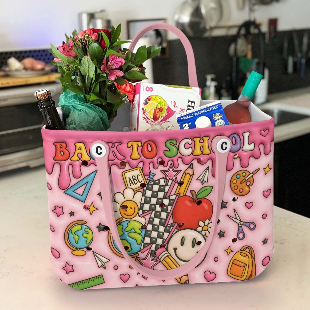 Colorful Back To School Tote Bag – Cute & Durable With Fun Designs For Kids - Image 2