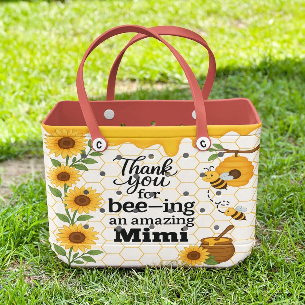 Bucket Tote Bag, Limited Edition Bogg Bag, Beach Bag Beemimi - Image 2