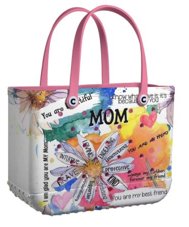 Bucket Tote Bag, Limited Edition Bogg Bag, Beach Bag Dear Mom