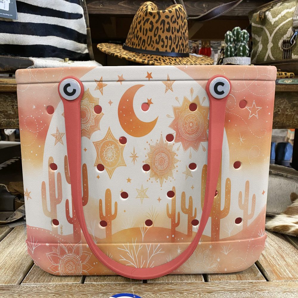 Stylish Sunset Cactus Tote Bag – Boho Chic Design For Everyday Adventure - Image 5