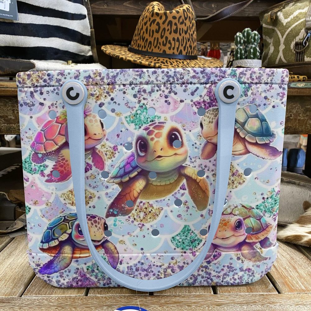 Bucket Tote Bag, Limited Edition Bogg Bag, Beach Bag Sea Baby Squad - Image 5