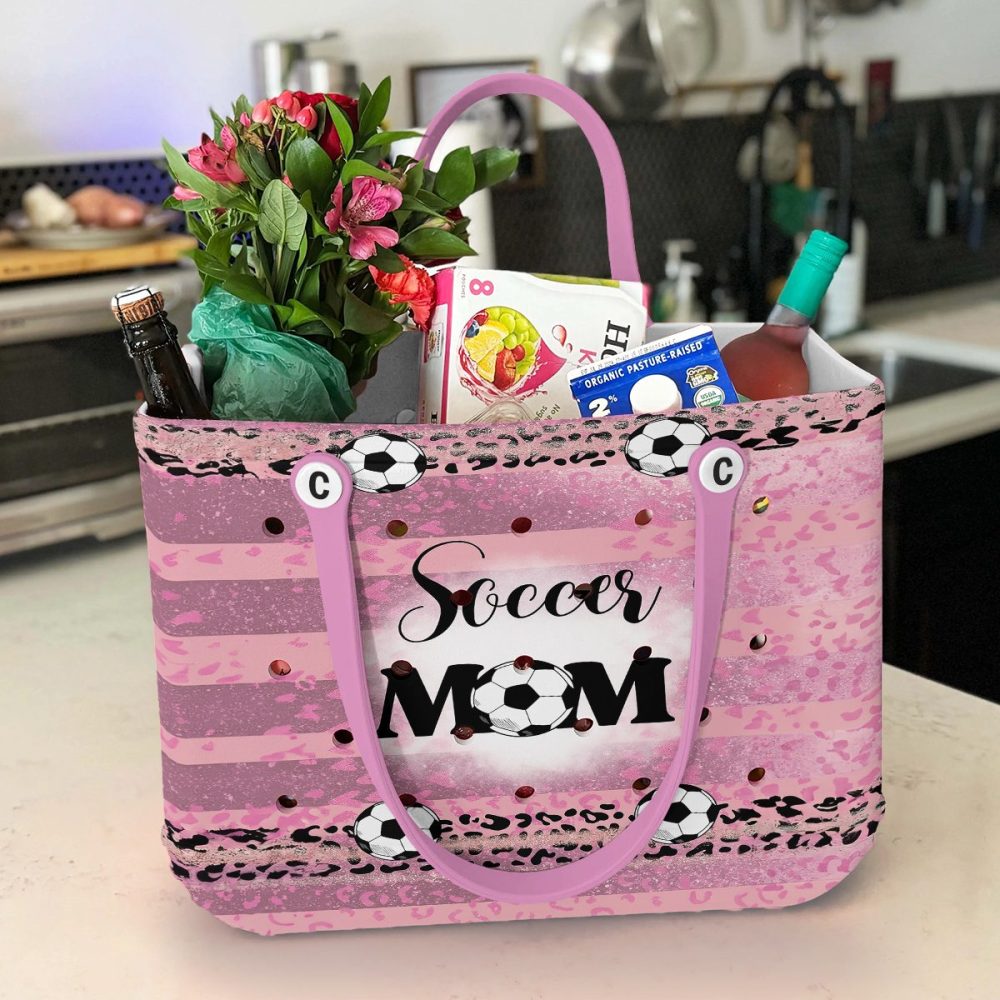 Stylish Pink Soccer Mom Tote Bag – Perfect For Game Days & Everyday Use! - Image 4