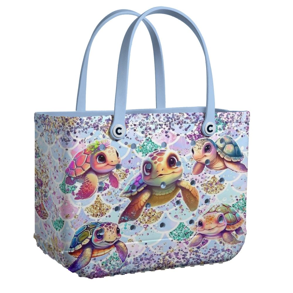 Bucket Tote Bag, Limited Edition Bogg Bag, Beach Bag Sea Baby Squad