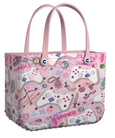 Bucket Tote Bag, Limited Edition Bogg Bag, Beach Bag Gamer Girl Vibes