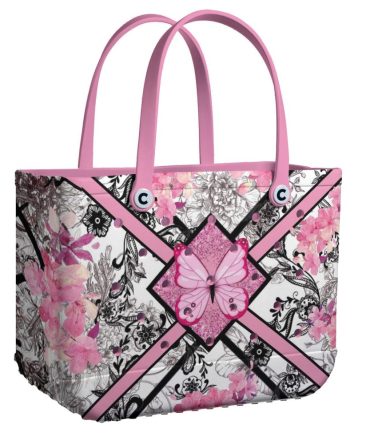 Bucket Tote Bag, Limited Edition Bogg Bag, Beach Bag Blush Bloom