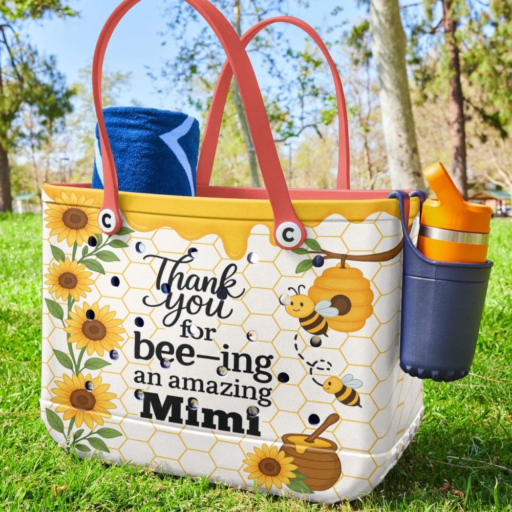 Bucket Tote Bag, Limited Edition Bogg Bag, Beach Bag Beemimi - Image 4