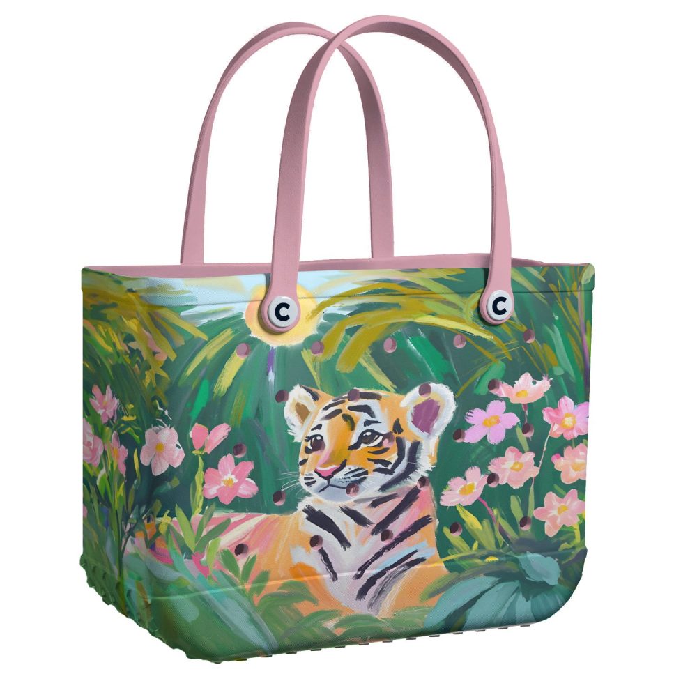 Tropical Tiger Tote Bag - Vibrant Jungle Design, Eco-Friendly & Spacious Handbag