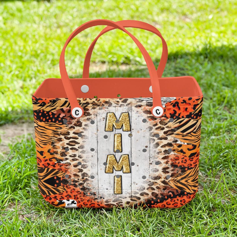 Bucket Tote Bag, Limited Edition Bogg Bag, Beach Bag Wild Mimi - Image 2