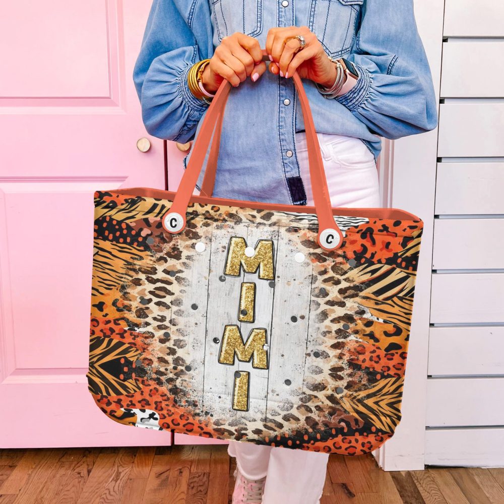 Bucket Tote Bag, Limited Edition Bogg Bag, Beach Bag Wild Mimi - Image 5
