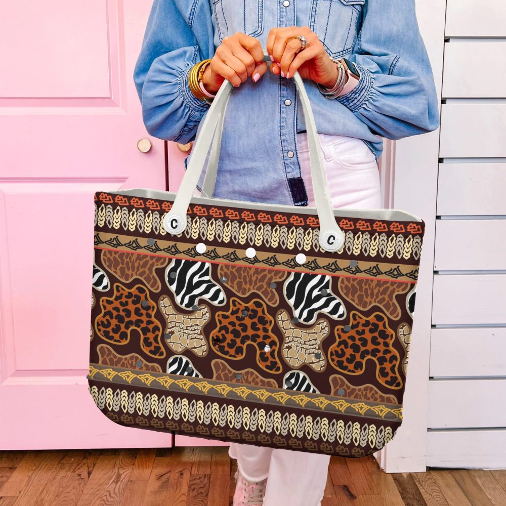 Bucket Tote Bag, Limited Edition Bogg Bag, Beach Bag Wild Things - Image 5