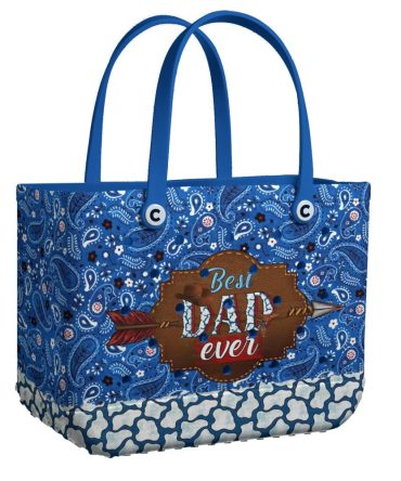 Bucket Tote Bag, Limited Edition Bogg Bag, Beach Bag Wild West Best Dad