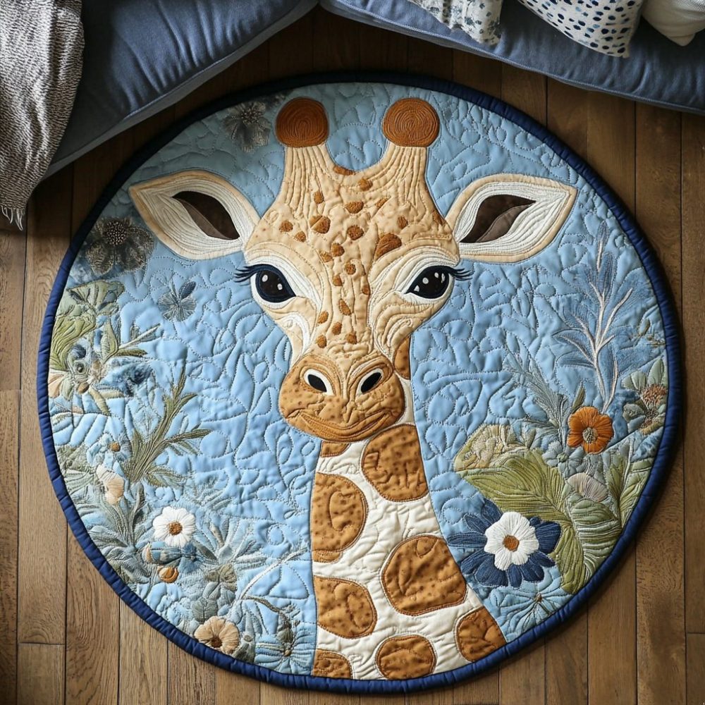 Wild Beauty Quilted Round Mat