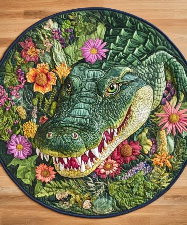 Wild Bloom Quilted Round Mat